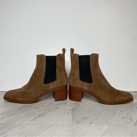 Steve Madden Rhiannon Cognac Suede Chelsea Bootie 10M - Picture 7 of 15